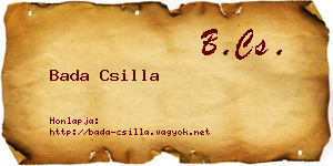 Bada Csilla névjegykártya